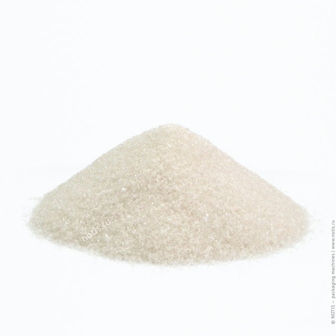 сахар-песок, насыпан горкой