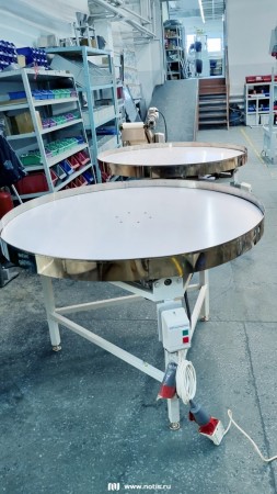 Накопительный стол с приводом для вращения