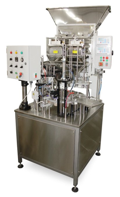 линия дозирования и упаковки орехов в пластиковую тару